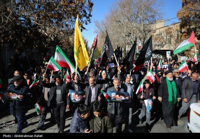 راهپیمایی همدانی‌ها در محکومیت حمله تروریستی کرمان + تصاویر