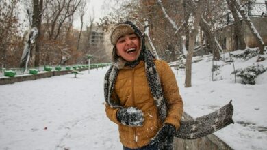 لبخند برفی در چهره ایران‌