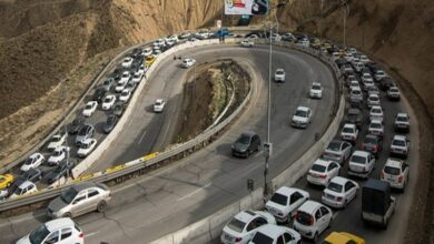 هشدار پلیس درباره احتمال سقوط سنگ در جاده چالوس