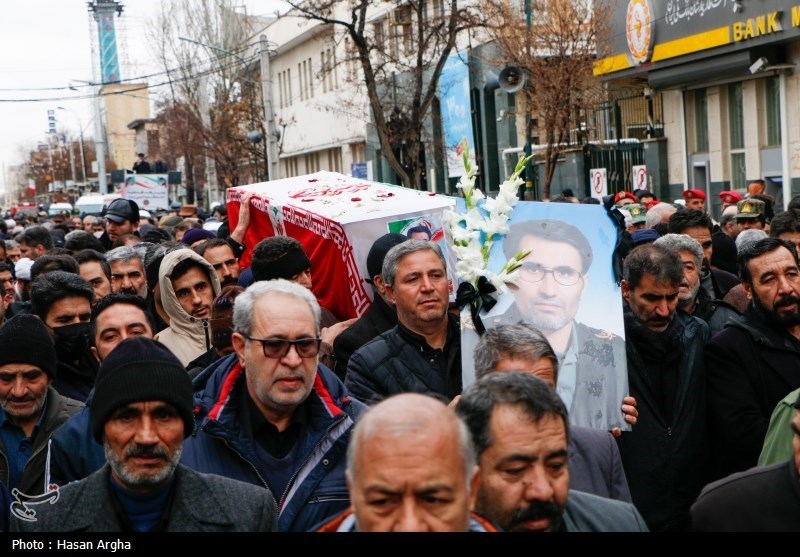 پیکر جانباز شهید محمدرضا رضایی در زنجان تشییع شد + فیلم و تصاویر