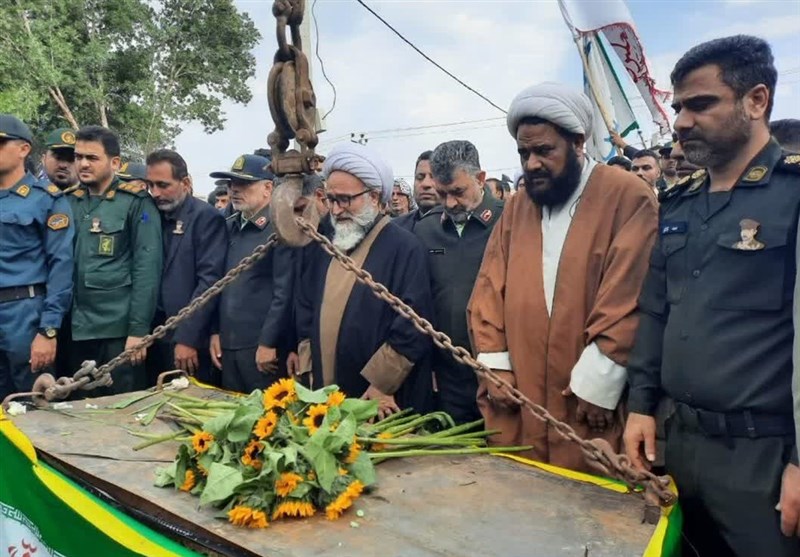 پیکر ‌شهید ‌سبحانی در سوسنگرد آرام گرفت + تصاویر