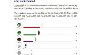 آمار رسمی نتایج انتخابات پاکستان؛ نامزدهای تحت حمایت «تحریک انصاف» همچنان پیشتاز هستند