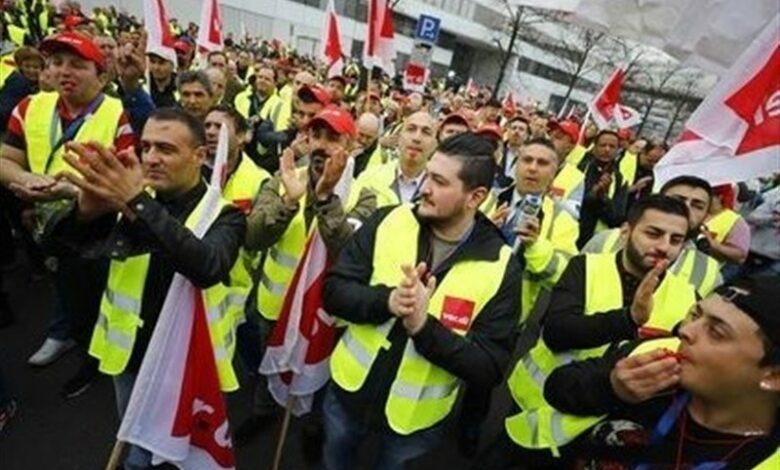 اعتصاب‌ها در آلمان مجددا حمل و نقل عمومی را فرا گرفت