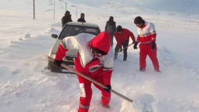 امدادرسانی به ۲۹۴ نفر در برف و کولاک خلخال و سرعین