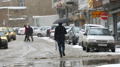 تداوم بارش برف و باران در مناطق شمالی و غربی استان سمنان