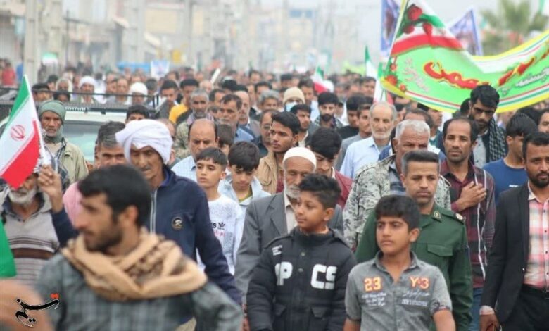 تصاویری از حماسه هرمزگانی‌ها در جشن 45 سالگی انقلاب اسلامی