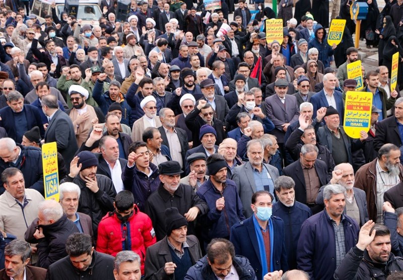 حمایت نمازگزاران زنجانی از ملت مظلوم فلسطین
