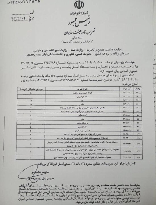 خبر مهم برای بورس؛ عوارض صادرات زنجیره فولاد اصلاح شد+ جزییات