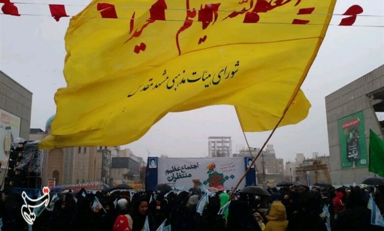 راهپیمایی "منتظران ظهور" در بجنورد/ جشن نیمه شعبان در خراسان شمالی + فیلم