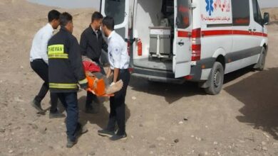 نجات فرد گرفتار در چاه ۳۰ متری بعد از ۳ شبانه‌روز در بم