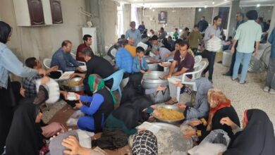 پخت و توزیع 10 هزار پرس غذای نذری نیمه شعبان در جنوب استان بوشهر + تصویر