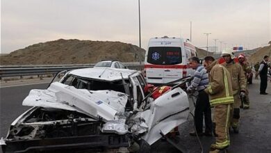 _5_ _کشته_ _و_ _زخمی_ _نتیجه_ _بی_‌_احتیاطی_ _راننده_ _پراید_ _در_ _محور_ _مهران_