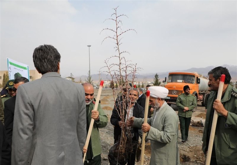 آیین درختکاری در شهرستان بیرجند برگزار شد + تصویر