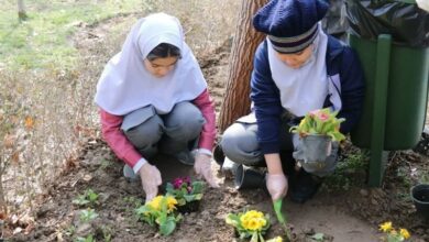 اقشار مردمی پای کار استقبال از بهار مشهد+عکس