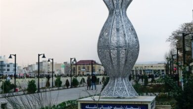 رونمایی از شاهکار صنعت ایران در زنجان/ نمایش بزرگ‌ترین نماد ملیله دنیا در سبزه‌میدان + فیلم