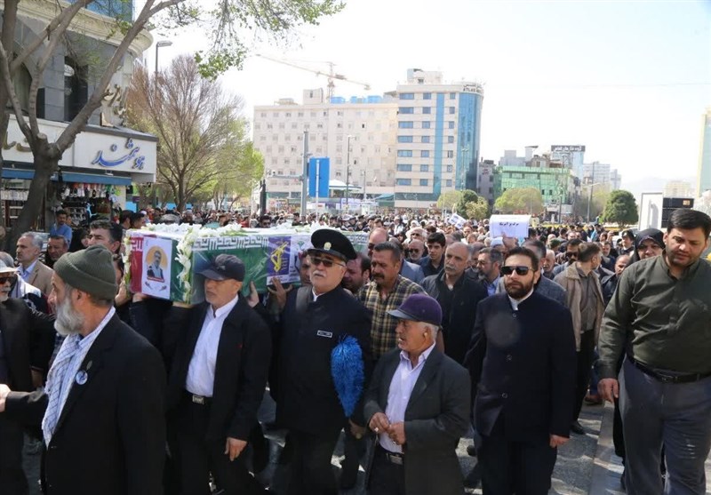 پیکر مطهر جانباز شهید در مشهد تشییع و خاکسپاری شد