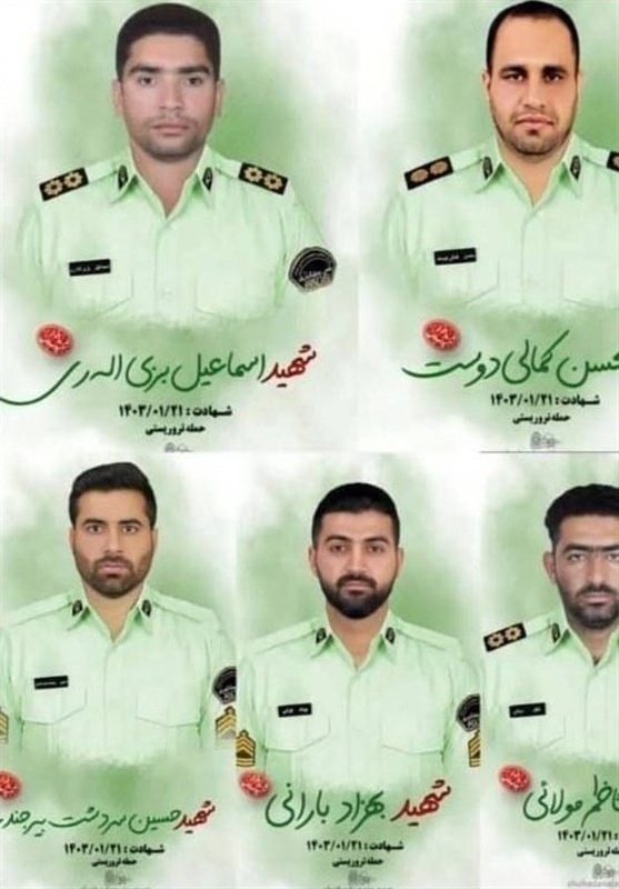 مراسم تشییع پیکر 5 شهید حادثه تروریستی در زابل+‌فیلم