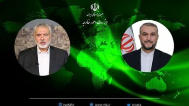 امیرعبداللهیان شهادت اعضای خانواده اسماعیل هنیه را تسلیت گفت