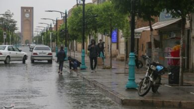 بارش شدید تگرگ در شیراز /آمادگی تمام دستگاه‌های خدمات‌رسان