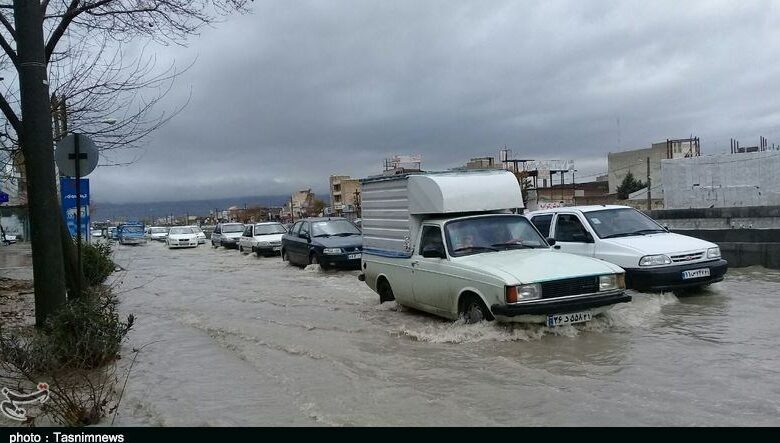 بارندگی شدید در کردستان/ بارش‌ها 5درصد افزایش یافت