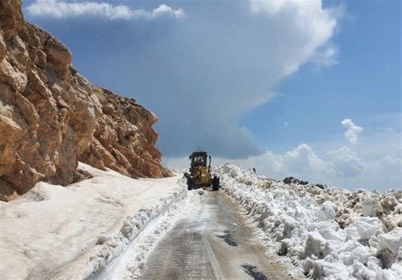 بازگشایی گردنه تته در پاوه بعد از 5 ماه + تصویر