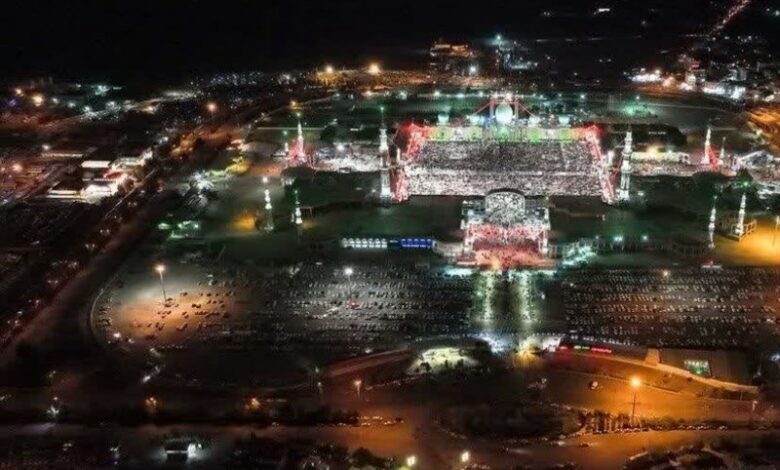 تصاویر هوایی از مراسم احیای شب 21 ماه رمضان در مسجد جمکران