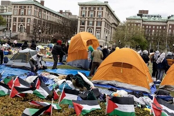 تعویق تخلیه دانشجویان حامی غزه از دانشگاه کلمبیا/ بازداشت۳۳دانشجو