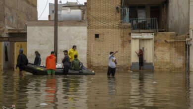 خدمت‌رسانی گروه‌های جهادگر بسیج در پی آبگرفتگی مناطق شیراز