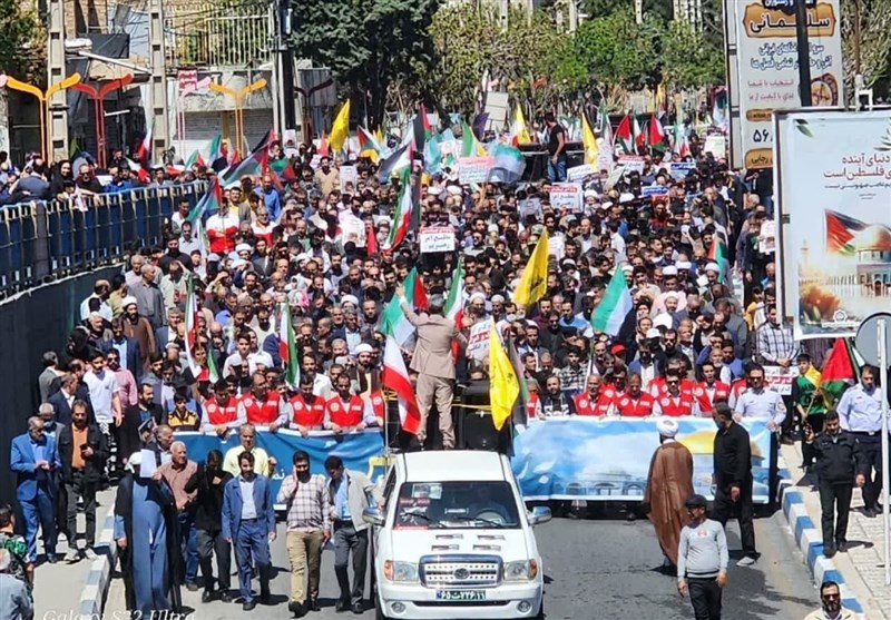 راهپیمایی پرشور مردم استان تهران در روز قدس