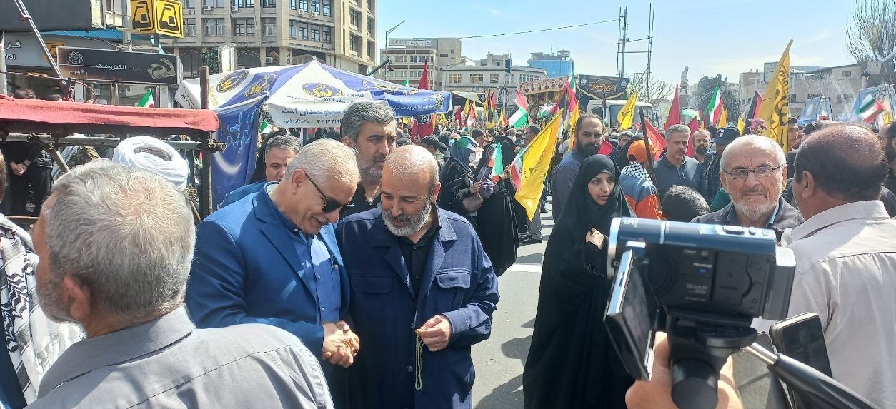 راهپیمایی روز قدس , علی اکبر ناطق نوری , محمدرضا فلاح زاده , 