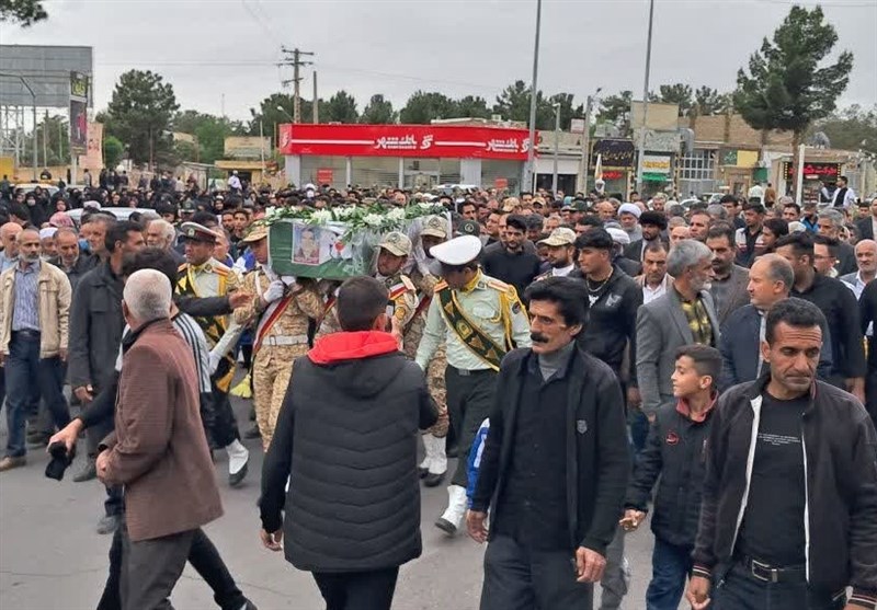 پیکر جانباز شهید پاسبان در تربت جام آرام گرفت