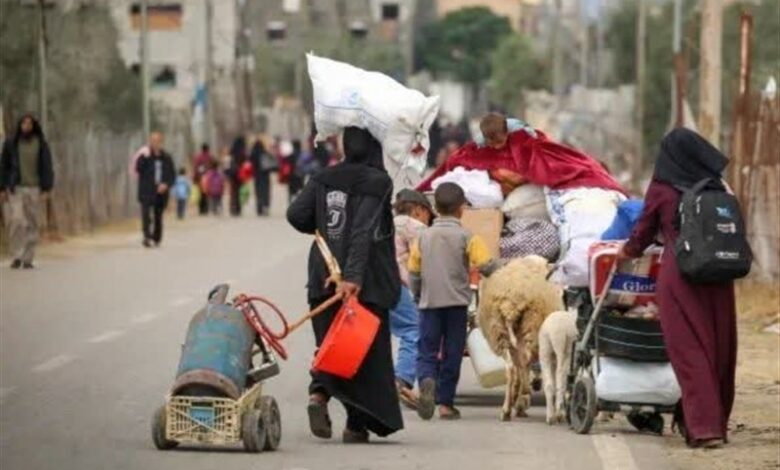 آوارگی 450 هزار فلسطینی از رفح