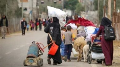 آوارگی 800 هزار فلسطینی از رفح