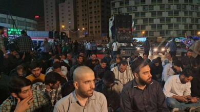 اجتماع مردم برای سلامتی رئیس جمهور در میدان ولیعصر(عج) تهران