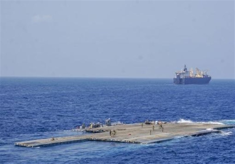 انبیسی: آمریکا تحویل کمک از طریق دریا به غزه را تعلیق کرد