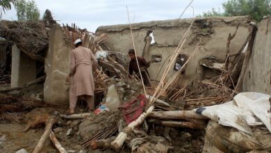 بارندگی سیل‌آسا در شمال افغانستان دست کم ۶۲ قربانی گرفت