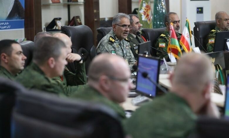 برگزاری تمرین پاسگاه فرماندهی مرکب صیاد ارتش و 5 کشور