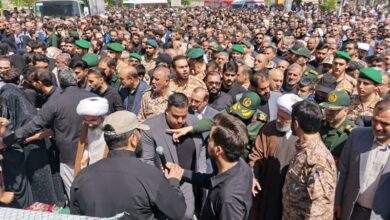 تشییع پیکر شهید کبودوندی در نظرآباد