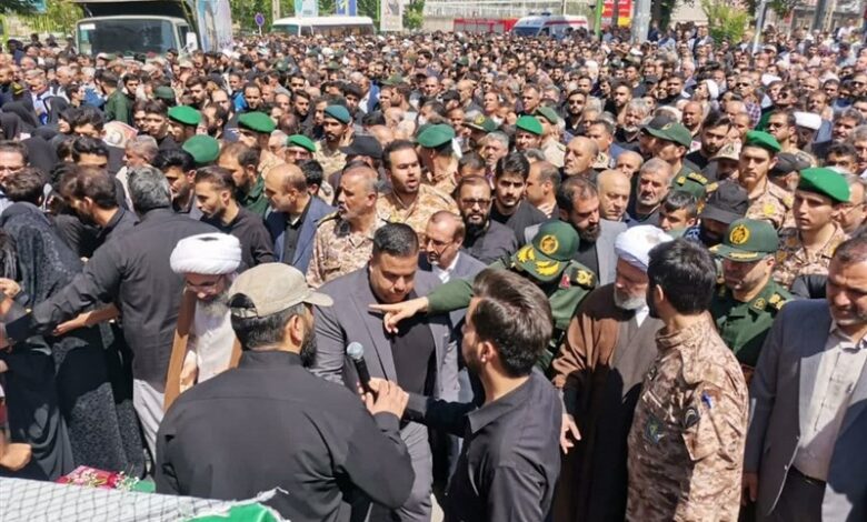 تشییع پیکر شهید کبودوندی در نظرآباد