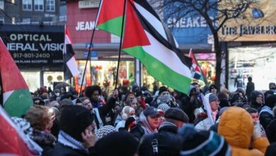 حمله پلیس آمریکا به هواداران فلسطین در نیویورک+ فیلم