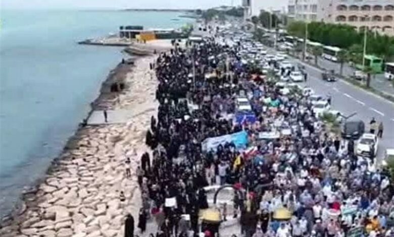 راهپیمایی بوشهری‌ها در حمایت از عفاف و حجاب + فیلم