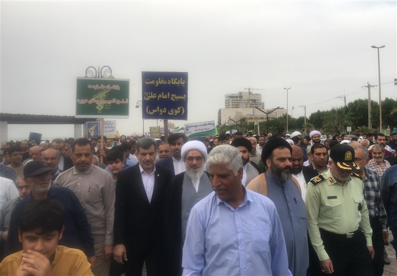 راهپیمایی بوشهری‌ها در حمایت از عفاف و حجاب + فیلم