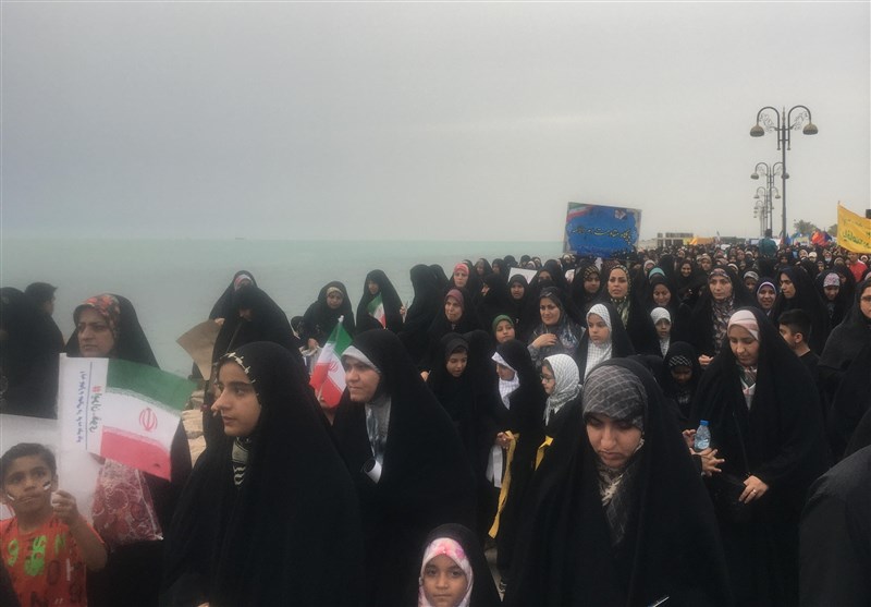 راهپیمایی بوشهری‌ها در حمایت از عفاف و حجاب + فیلم