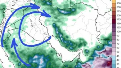 سامانه جدید بارشی تا یکشنبه در البرز می‌ماند