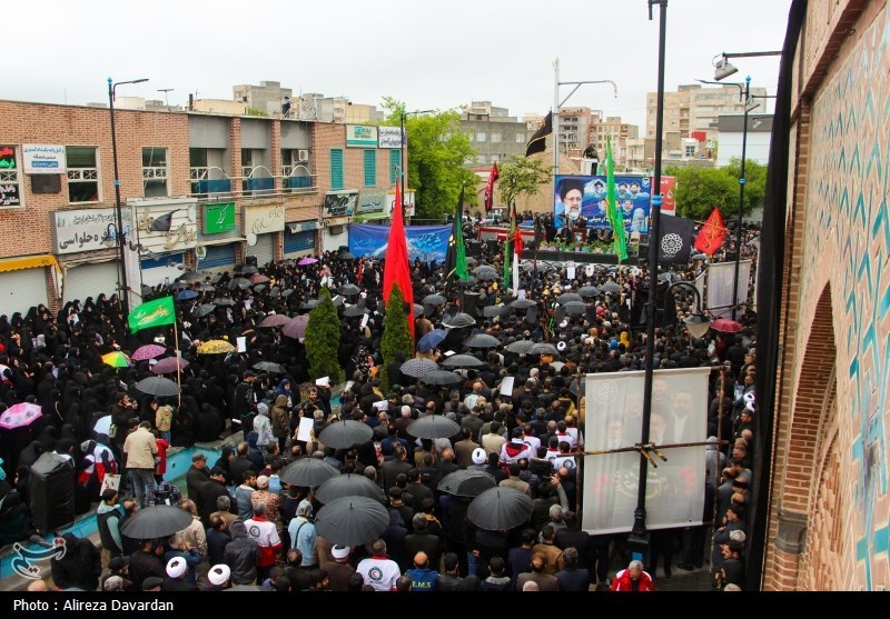 عزاداری با شکوه اردبیلی‌ها در سوگ شهدای خدمت