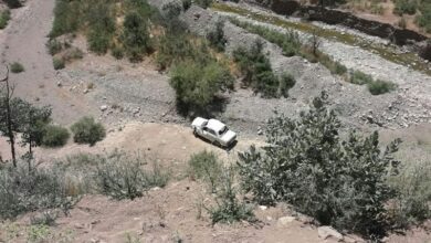 نجات سرنشینان پرادو پس از سقوط به رودخانه کرج