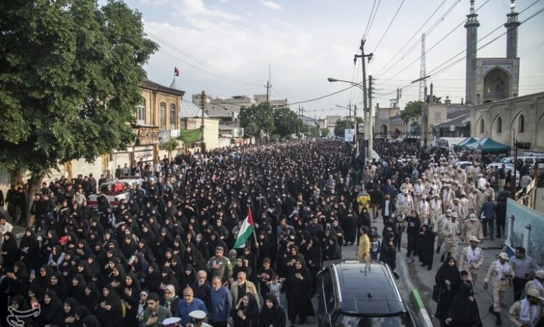 پیکر شهید امنیت «مسعود کرمی» در کرمانشاه تشییع شد