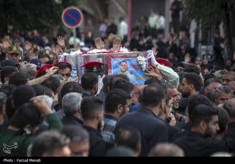 پیکر شهید امنیت «مسعود کرمی» در کرمانشاه تشییع شد