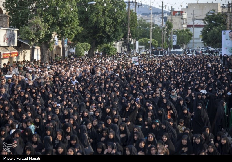 پیکر شهید امنیت «مسعود کرمی» در کرمانشاه تشییع شد