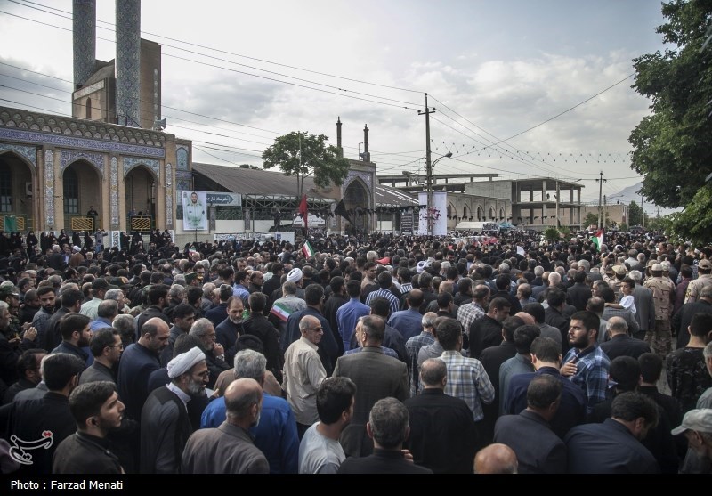 پیکر شهید امنیت «مسعود کرمی» در کرمانشاه تشییع شد